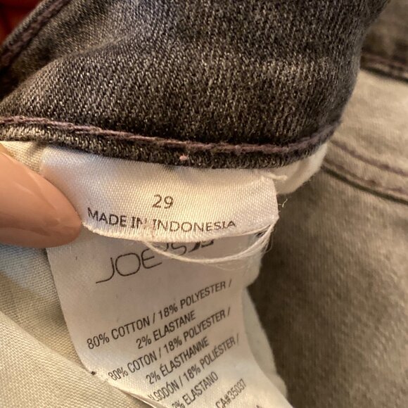 Joe's Distressed High-Rise Ankle Skinny Jeans, Size 29 - Picture 4 of 14